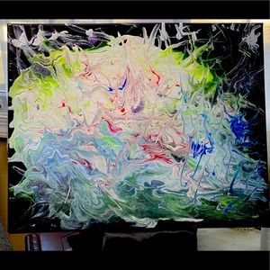 Original Acrylic Canvas Artwork-The Haunted Forest